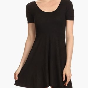 NWOT Iconoflash Skater A-Line Dress Black - Size Medium